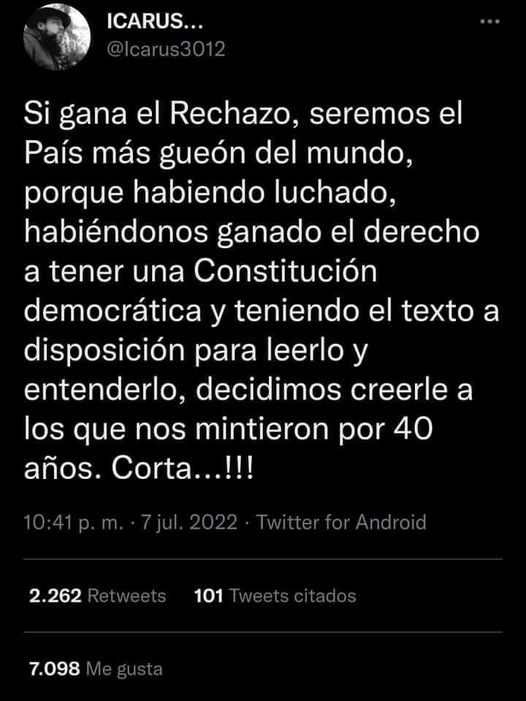 katitaporfia's tweet photo. Más clarito, imposible. https://t.co/NKeLwJBNRr