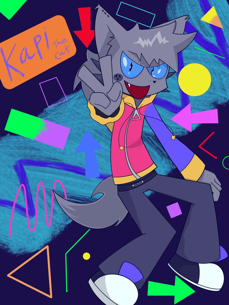 Catartist6's tweet photo. I can’t tell he’s from the 90s or the early 2000s
also here’s a dumbass joke I made
#kapi #fridaynightfunkinmod #fridaynightfunkinfanart #kapimod
Kapi is owed by @pkzep please support the original creator https://t.co/SgKKbqwnW5