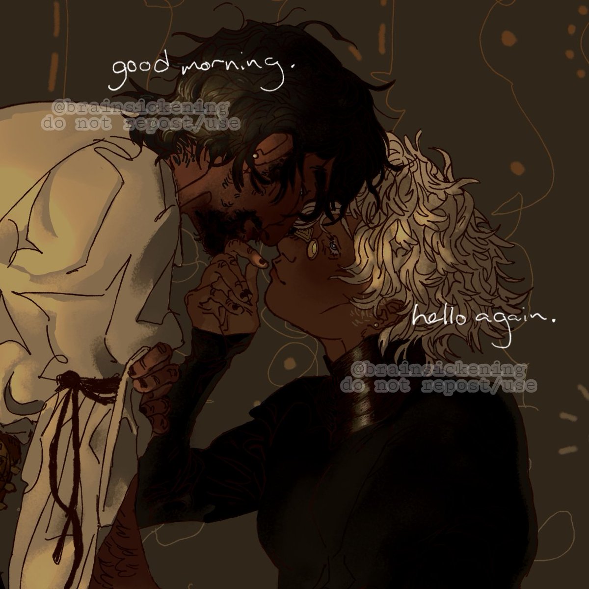 brainsickening's tweet photo. i think id rather quietly wake up next to you every morning than ever say good night. - #witchhatatelier #wha #orufrey #olruggio #oruggio #qifrey https://t.co/QqnUbfa2To