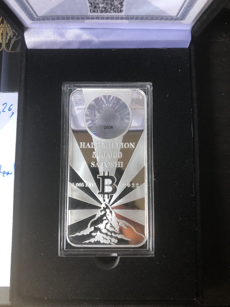 Alpen coin for the win! One of the best looking  physical bitcoin bars I have seen over the years! Great job on these <a href="/SwissAlpenCoin/">Alpen Coin</a> thank you 🙏 #physicalbitcoin