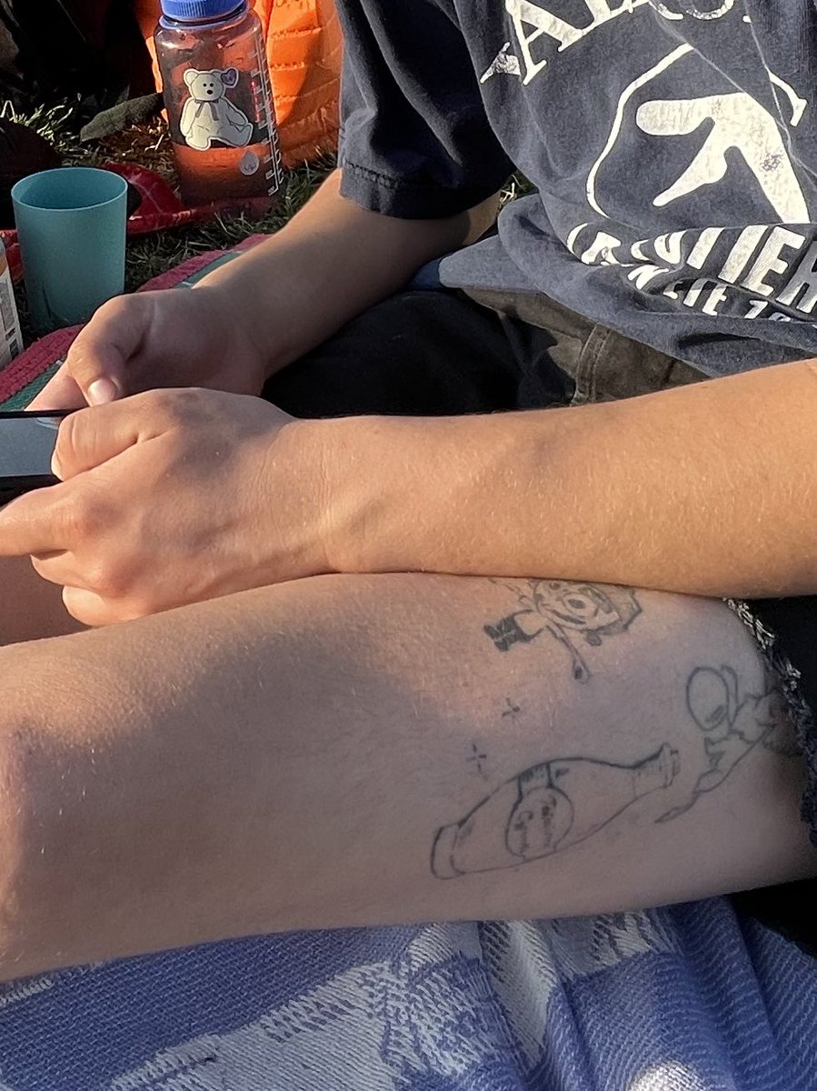 bleechblond's tweet photo. soft launching new bf by finally sneaking pic of timmy turner tattoo https://t.co/bG1NpBxs2N