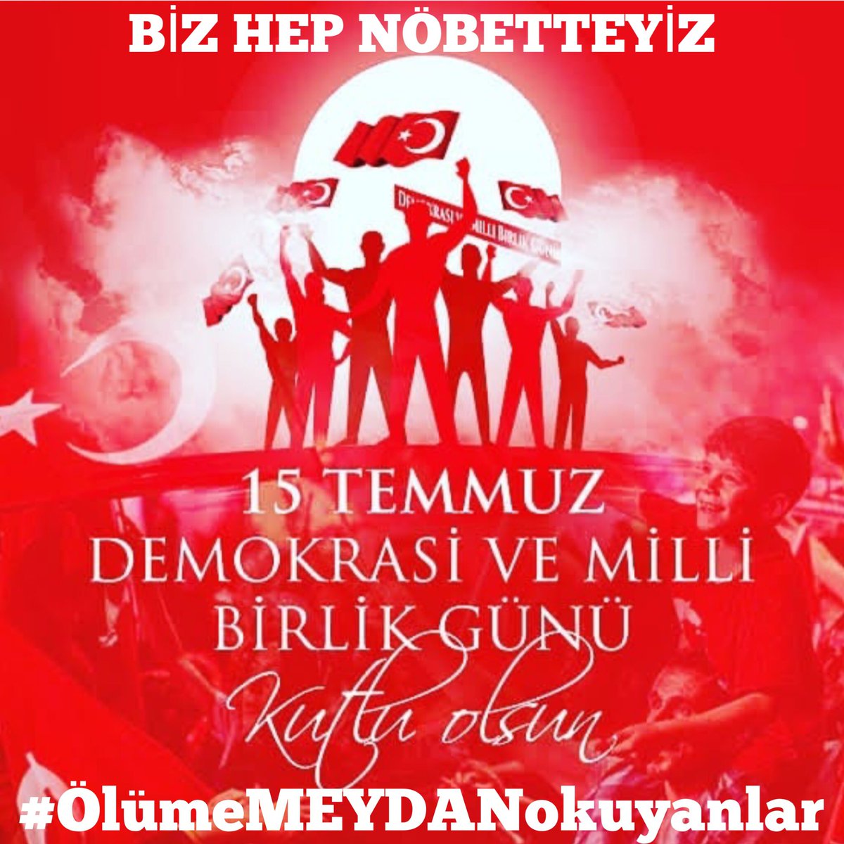 Direnyrm's tweet photo. Bu millet demokrasiyi
15 Temmuz'da bütün dünyaya göstermiştir.
15 Temmuz gecesi milli iradeyi hiçe sayanlar bir tek şeyi hesaba katmadı
EGEMENLİK KAYITSIZ ŞARTSIZ MİLLETİNDİR 
 #ÖlümeMEYDANokuyanlar
BİZ HEP NÖBETTEYİZ https://t.co/kPbS29I9Z6