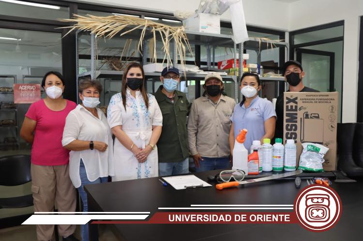 UNOdifusion's tweet photo. La Universidad de Oriente recibe del CICY productos agroquímicos, de seguridad y herramientas para la continuación del proyecto “La Milpa Maya en Yucatán”.

#JuntosSomosUno https://t.co/k0e3cfjoBD