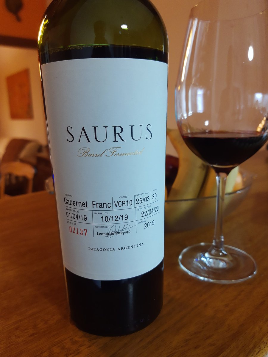 Riquísimo Cabernet Franc de <a href="/SchroederWines/">Familia Schroeder</a> . Equilibrado, bien integrada la madera (fermentación en barrica), un gran vino.