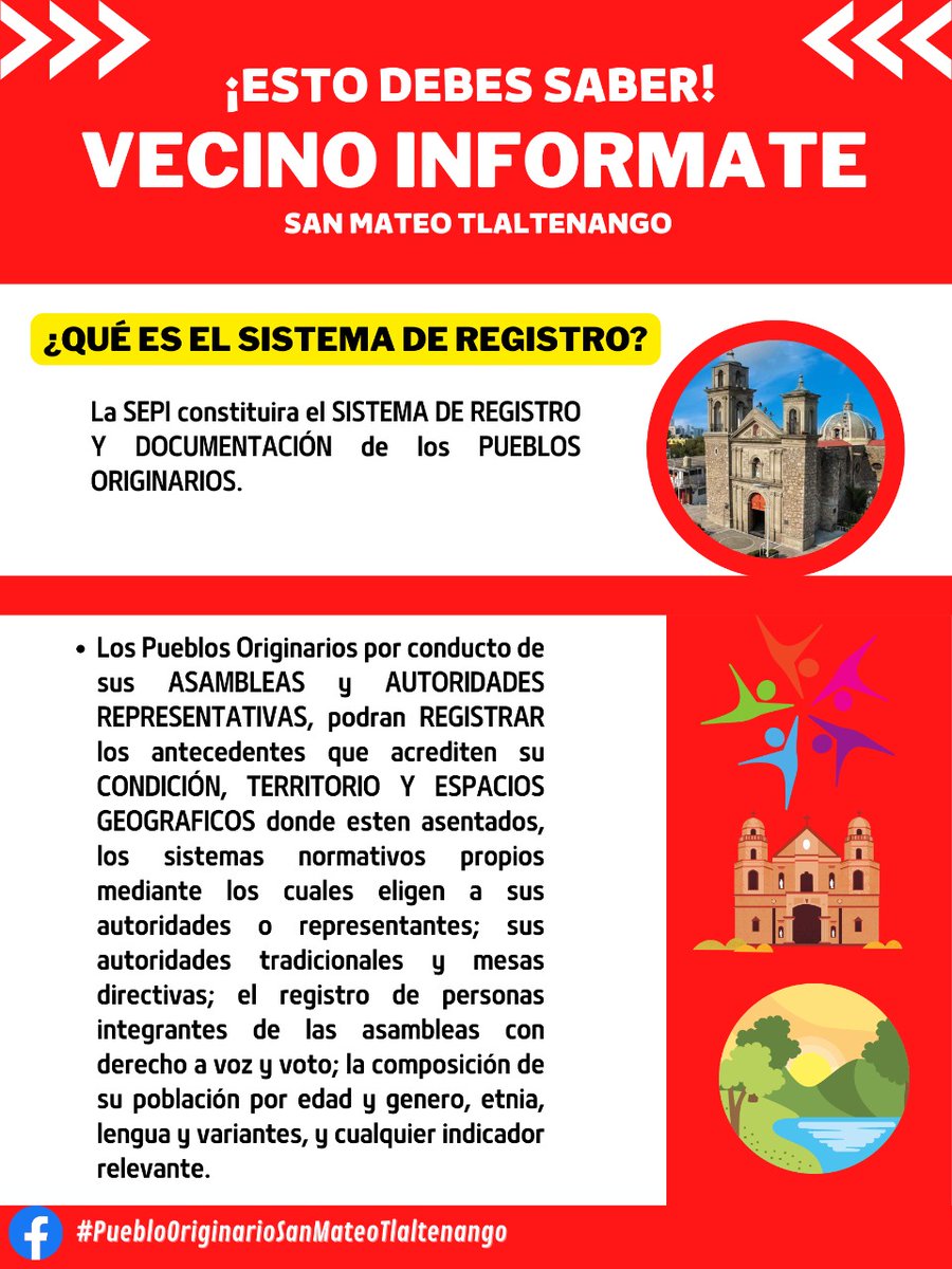 ‼️INFORMACIÓN IMPORTANTE VECINOS‼️

Los invitamos a Leér las imagenes para que esten informados. 
By PuebloOriginarioSanMateoTlaltenango
@AlcCuajimalpa <a href="/SEPICDMX/">SEPI CDMX / Pueblos-Barrios-Comunidades Indígenas</a>
#Compartir