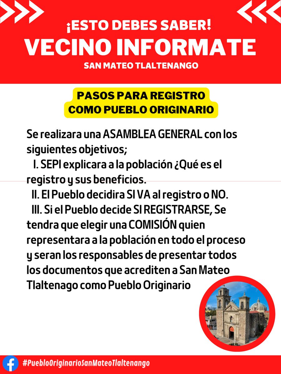 ‼️INFORMACIÓN IMPORTANTE VECINOS‼️

Los invitamos a Leér las imagenes para que esten informados. 
By PuebloOriginarioSanMateoTlaltenango
@AlcCuajimalpa <a href="/SEPICDMX/">SEPI CDMX / Pueblos-Barrios-Comunidades Indígenas</a>
#Compartir