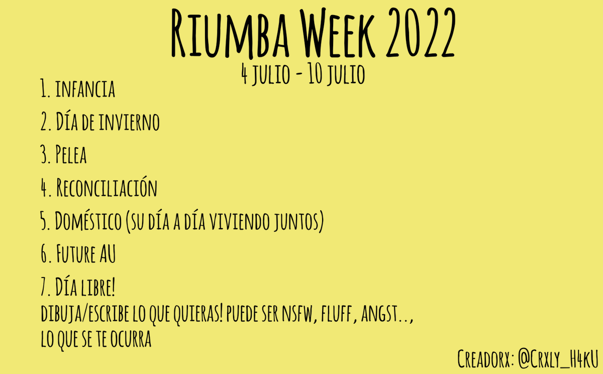 MizuJewel's tweet photo. • ⌠︎ ✨ #RiumbaWeek2022 ✨ ⌡︎ •
๑ Día V: Doméstico ๑ https://t.co/qpYOYNSN3M