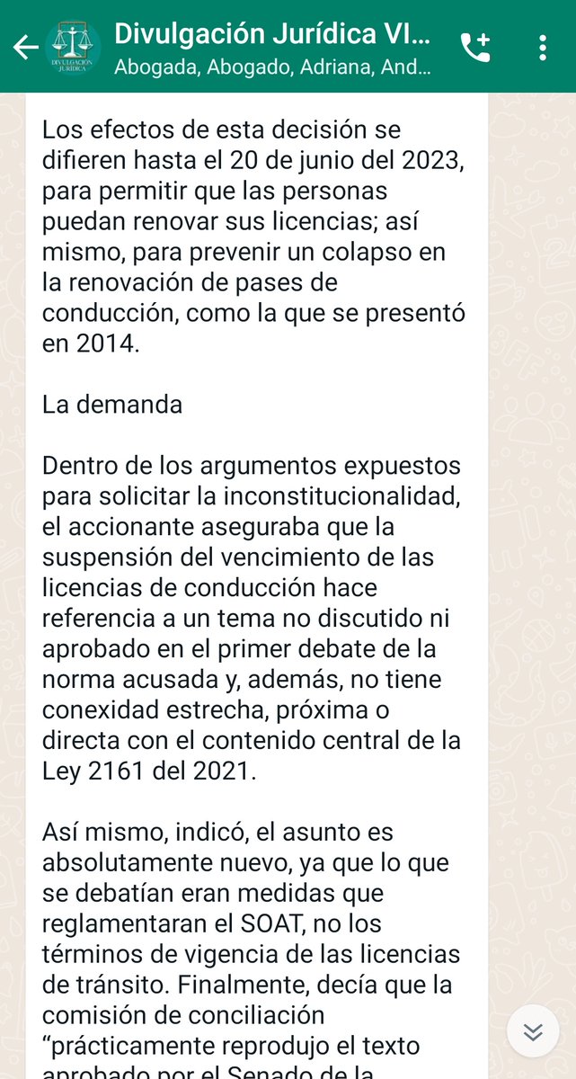 divulgajuridica's tweet photo. Ojo. La Corte Constitucional, en decisión unánime, declaró inconstitucional la suspensión del vencimiento de las licencias de conducción de vehículos particulares, que se estableció en el artículo 11 de la Ley 2161 del 2021. https://t.co/dsi270Ajsh
