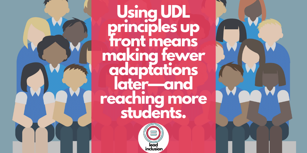 ⚖️ Intentionally using UDL principles up front means making fewer adaptations later—and reaching more students. Lesson Planning with Universal Design for Learning: bit.ly/3jR6ZM9 #LeadInclusion #spedchat #inclusion #edchat #globaled #inclusion #UDLchat