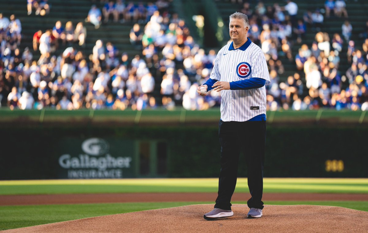 As a lifelong @cubs fan, I can cross this off the bucket list. 

Thank you <a href="/Cubs/">Chicago Cubs</a> for the opportunity to throw out tonight’s first pitch. 

#ItsDifferentHere