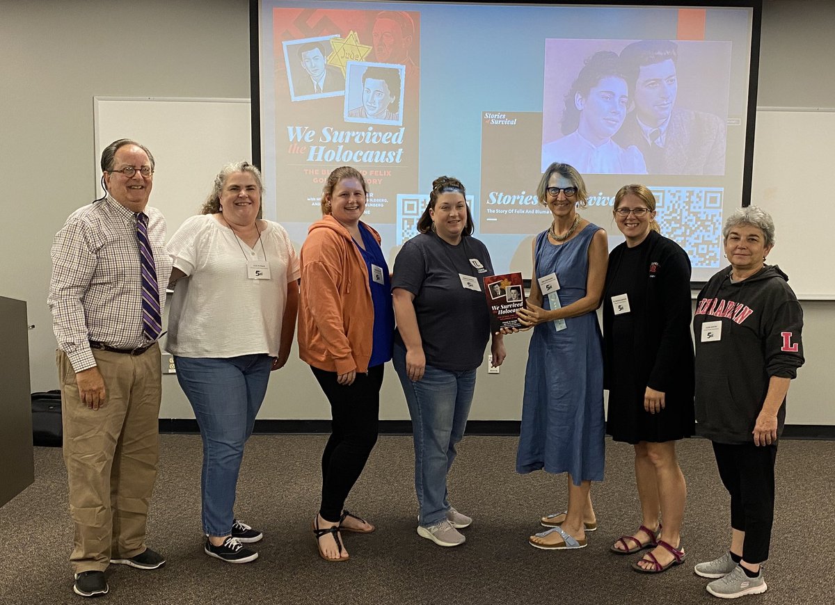 Julie Putnam (@julputnamsc) on Twitter photo The incredible story “We Survived the Holocaust: The Bluma and Felix Goldberg Story” by <a href="/fbaker/">Frank W. Baker</a> includes a robust website and a wealth of teacher resources for educators to use! storiesofsurvival.org #IASL2022 The incredible story “We Survived the Holocaust: The Bluma and Felix Goldberg Story” by <a href="/fbaker/">Frank W. Baker</a> includes a robust website and a wealth of teacher resources for educators to use! storiesofsurvival.org #IASL2022