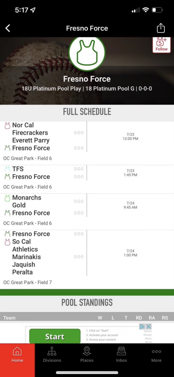 Here’s my schedule for PGF, excited to get out there and work. <a href="/18FresnoForce/">FRESNO FORCE 18 GOLD</a>