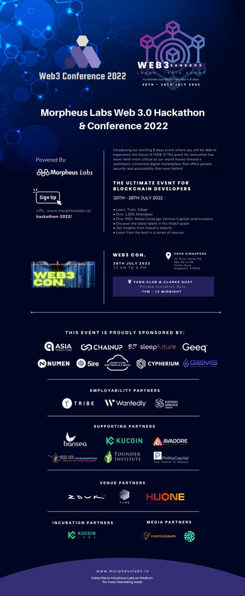Cypherium Blockchain (@cypheriumchain) on Twitter photo Cypherium is excited about the <a href="/morpheuslabs_io/">Morpheus Labs</a> Web 3.0 Hackathon
Good luck to all the participants! Cypherium is excited about the <a href="/morpheuslabs_io/">Morpheus Labs</a> Web 3.0 Hackathon
Good luck to all the participants!