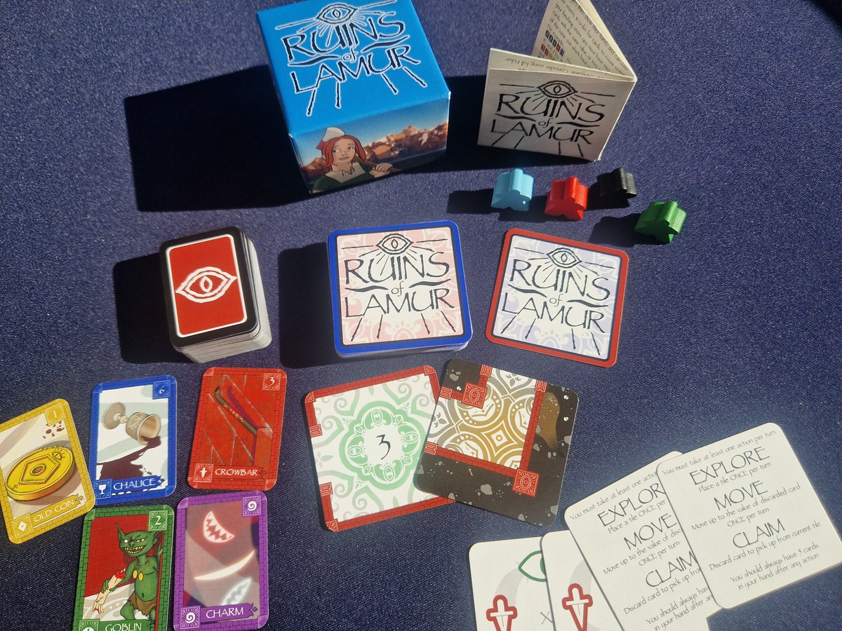 RuinsOfLamur's tweet photo. The entrance to the ruins has been discovered. Time to put together your expedition!

#BoardGames #CardGame #Tabletop #RuinsOfLamur https://t.co/MkfE02eyGv