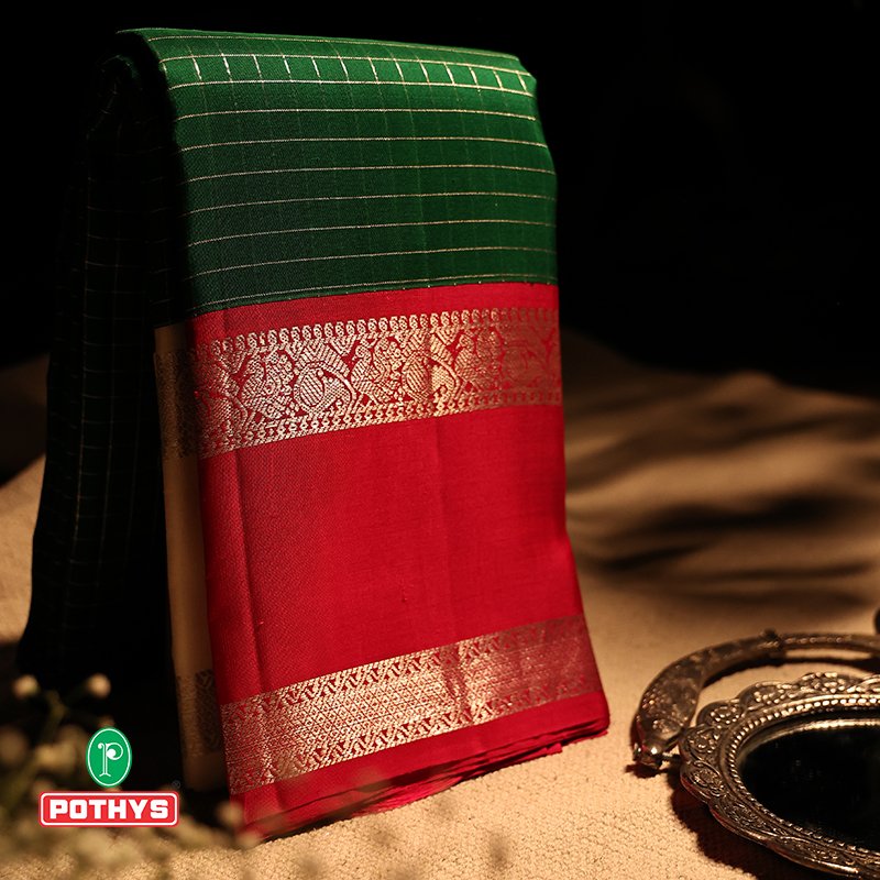 pothysonline's tweet photo. Celebrate the striking play of colours and coronation in this Kancheepuram silk sarees of intricate detailing. Celebrate the art of adornment.
shop now: https://t.co/FOKCDeoRBA
#kanchepuramsilksarees #puresilks #silksofindia #handloomweaves #traditionalsarees https://t.co/QiCxk1VtjO