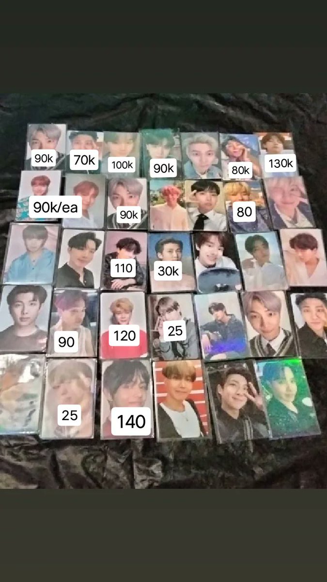 Jiminnnneed's tweet photo. HELP RT!! 

WTS // Want To Sell Pc BTS 
Ready INA

- Condition Via DM
- CO 🍊 dan bisa keep event
-yang ga ada harga offer yaa

Tags : RM Jin Jhope Suga Jimin Taehyung V Jungkook https://t.co/eOwclsaabQ