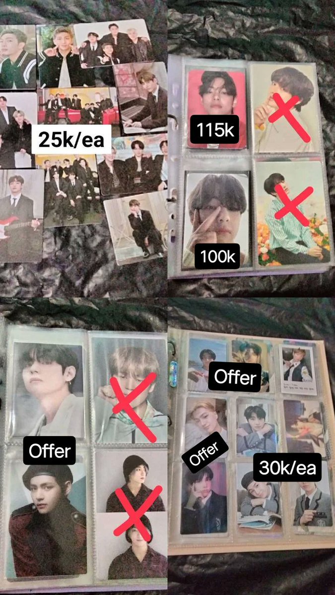 Jiminnnneed's tweet photo. HELP RT!! 

WTS // Want To Sell Pc BTS 
Ready INA

- Condition Via DM
- CO 🍊 dan bisa keep event
-yang ga ada harga offer yaa

Tags : RM Jin Jhope Suga Jimin Taehyung V Jungkook https://t.co/eOwclsaabQ