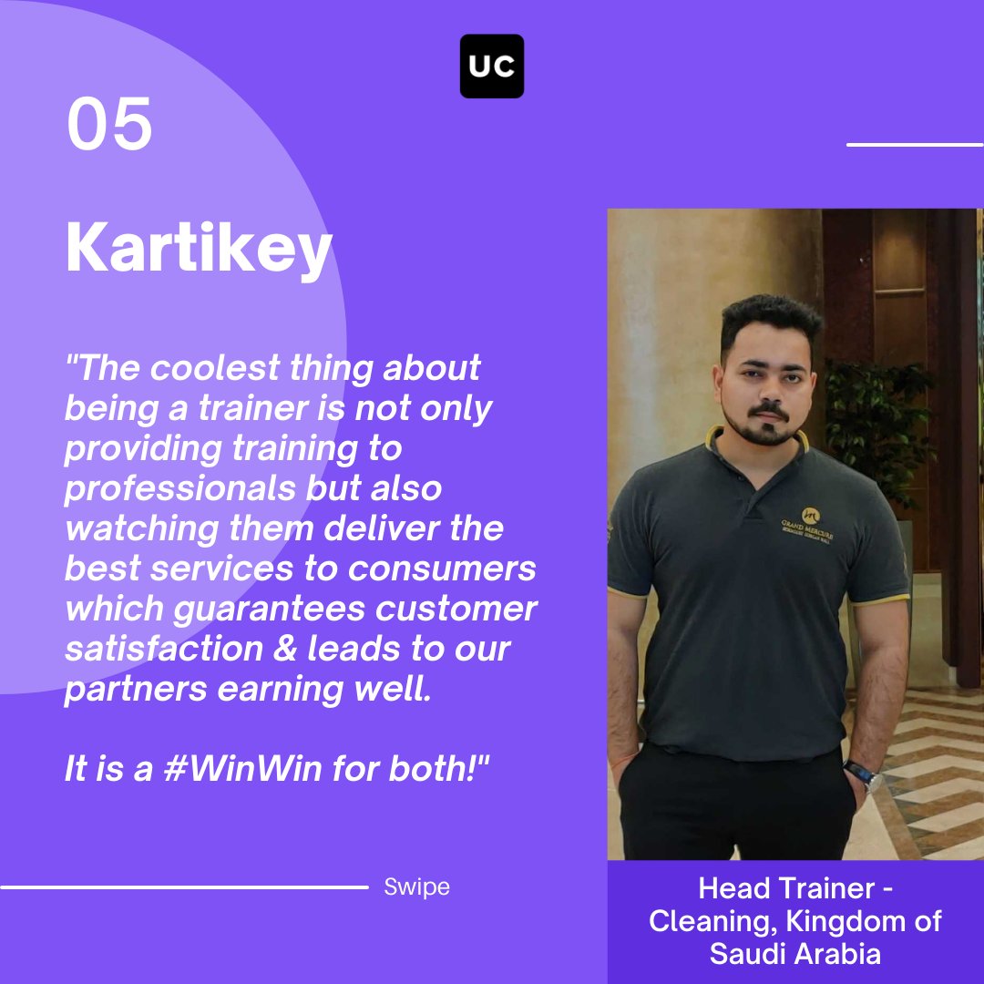 urbancompany_UC's tweet photo. Meet the Head Trainers of our Home category, Australia & Kingdom of Saudi Arabia!
#UCUpskill #WorldYouthSkillDay #UrbanCompany #Training #Skilling https://t.co/MgeBMvxNMQ
