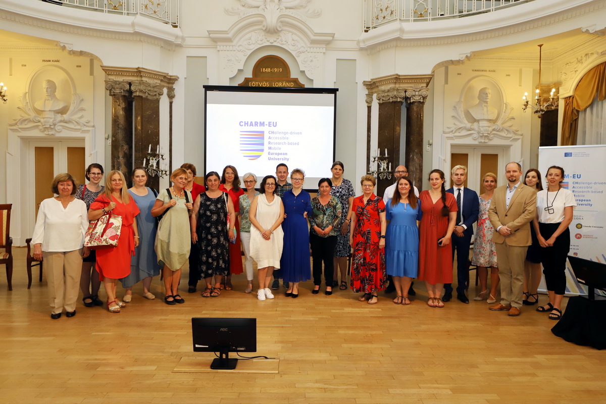 ELTE - Eötvös Loránd University (@elte_uni) on Twitter photo The ELTE #CHARMEU community involving colleagues from all faculties held its first presential event: the results of the educational project, the TORCH #research project and the <a href="/UniEcoProject/">UniEcoProject</a> were presented along with the ELTE CHARM-EU Awards! The ELTE #CHARMEU community involving colleagues from all faculties held its first presential event: the results of the educational project, the TORCH #research project and the <a href="/UniEcoProject/">UniEcoProject</a> were presented along with the ELTE CHARM-EU Awards!