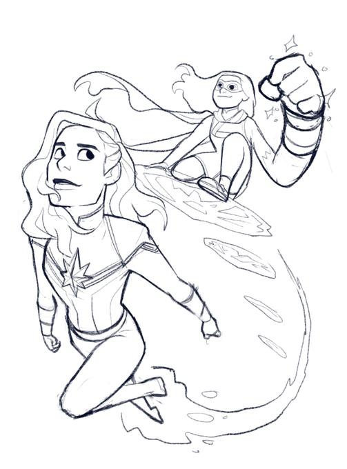 glad I changed my mind! 
I'm happy with this one! just Kamala Khan having a fun adventure with her friend Carol. 😌 