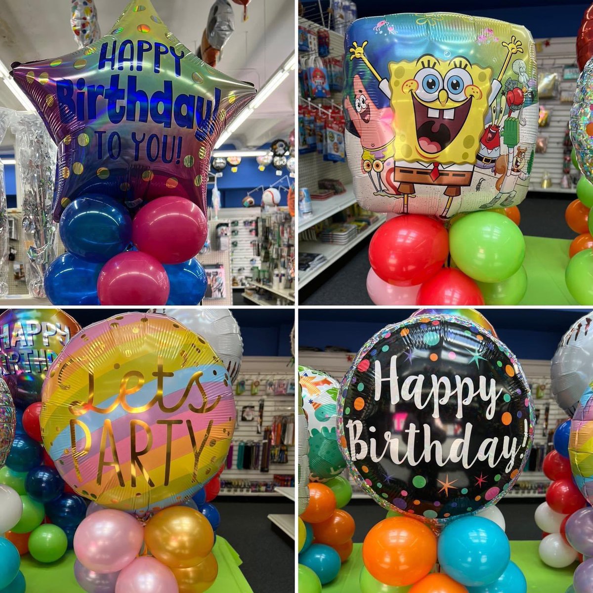PartyPlaceDepot's tweet photo. Fun grab and go designs available in the store! We can custom make any for any occasion. #balloons #birthday #fourthofjuly #party https://t.co/1stK86FQpR