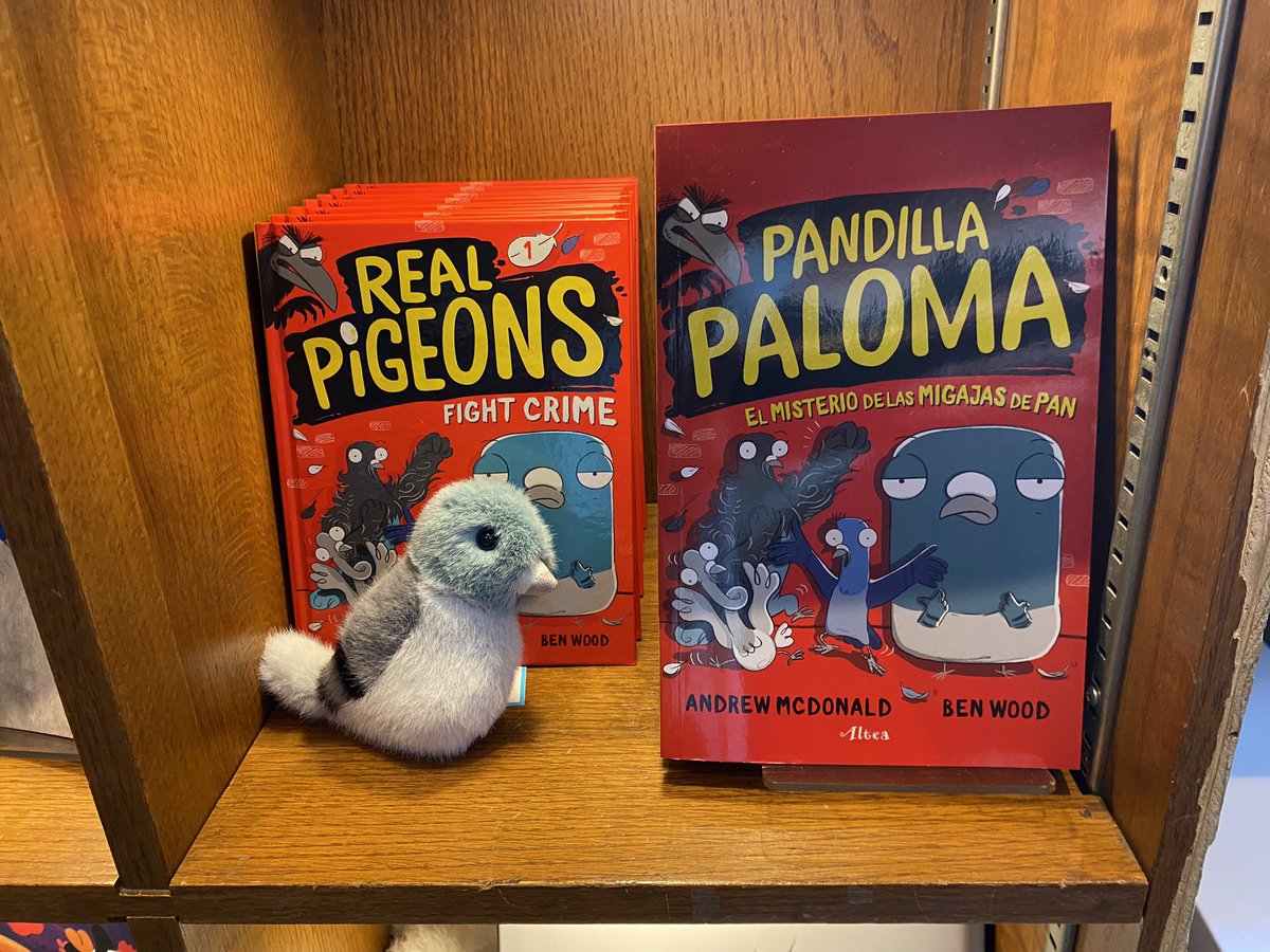 giselaervinward's tweet photo. Real Pigeons has it’s OWN SHELF in the small selection of #kidlit at the @nypl. Pigeons in New York. #LoveOzMG #AustralianKidlit @benwood_illos @andrewmcdonald https://t.co/ngNfCl8AjQ