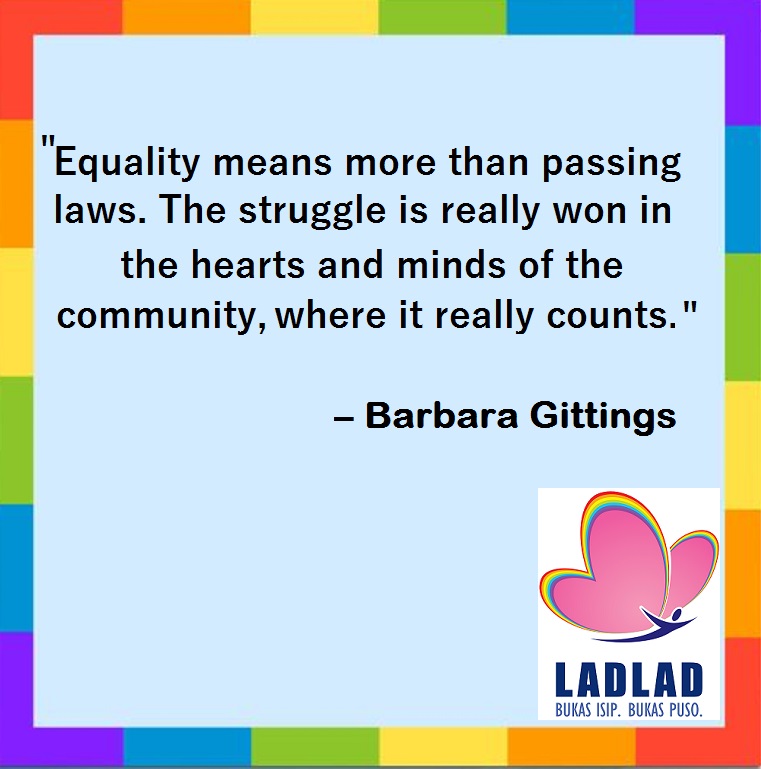 Barbara Gittings is known for being an American activist fighting on behalf of the LGBTQ population. Her greatest wish was not for laws to pass, but for true acceptance and equality. humanrightscareers.com