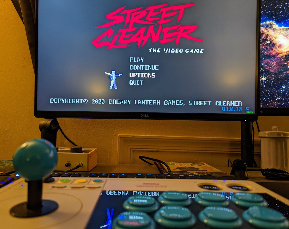 @StreetCleaner82  Street Cleaner the Video Game is best played oldie style with an arcade stick btw