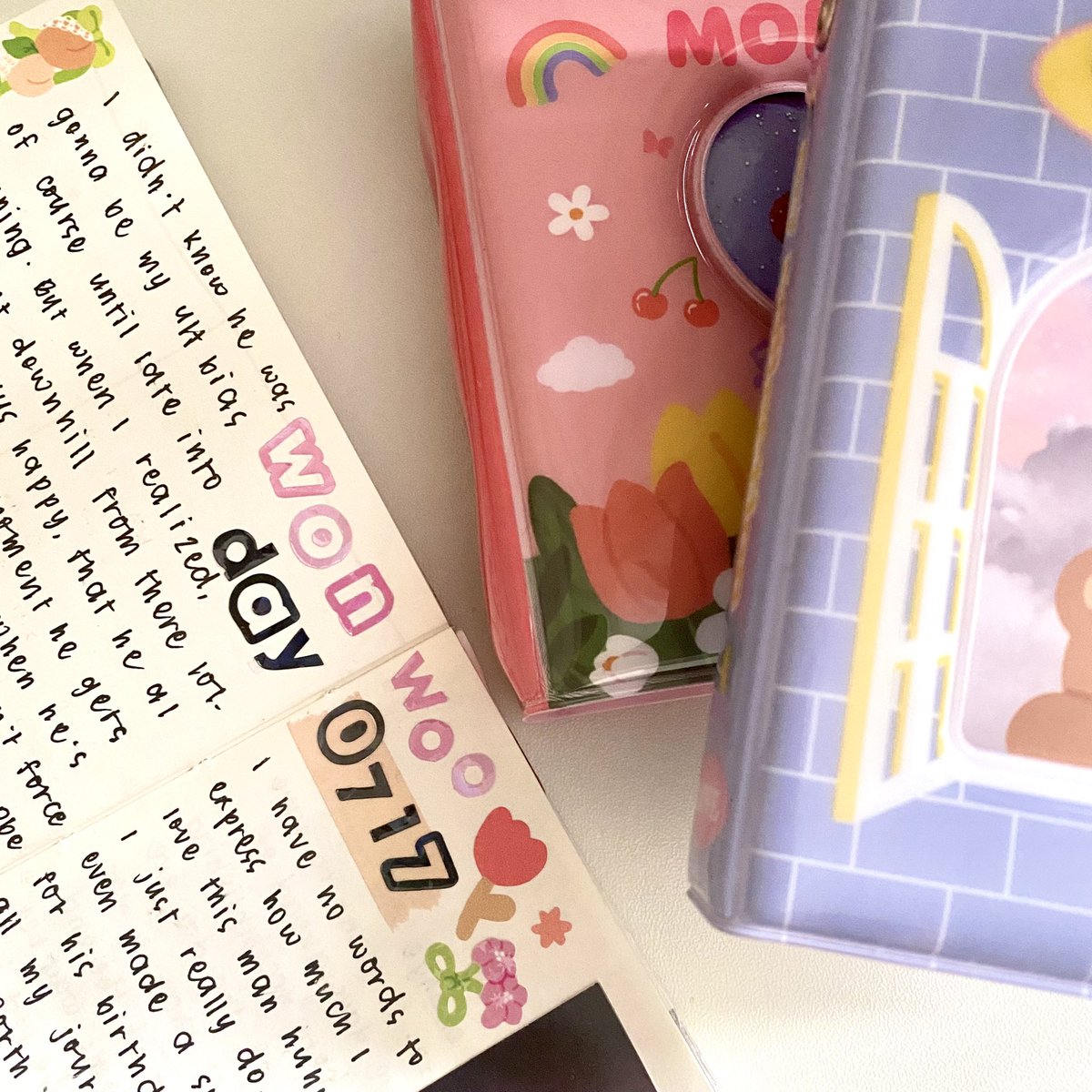 aezarchive's tweet image. — 2 more days til wonwoo day !! this spread was from last year 😆 i want to make another one for this year but idk if i’ll have the headspace to write &amp;gt;&amp;lt; 

#archivetwt #journaltwt