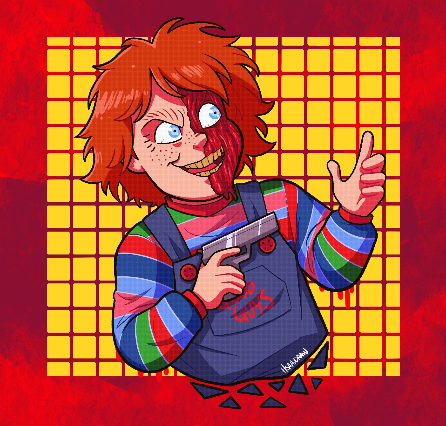 Chucky pizza best sale face
