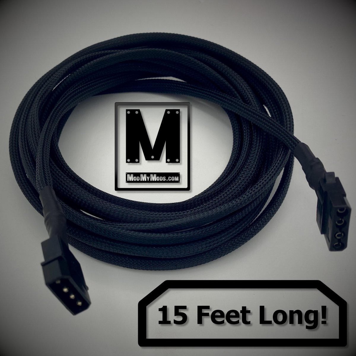 ModMyMods's tweet photo. Did you know we make custom cables of all sorts and sizes?
Well we do and sometimes they're some eye openers, Check out this 15ft Molex cable a customer needed!
#dyi #custom #molex #customcables #sleeving #black #superlong #custompc #computersetup https://t.co/bsQB3ypNgX
