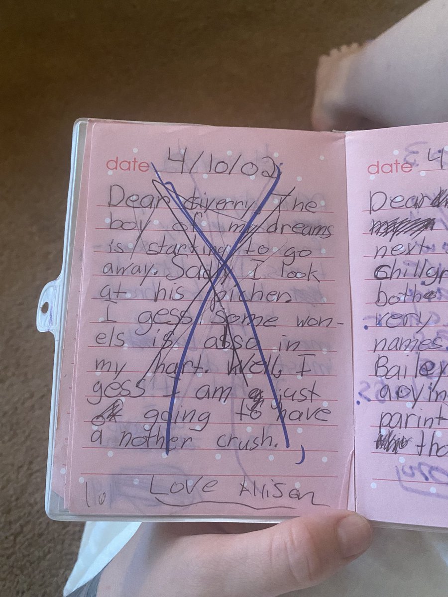 Allison_Faye's tweet photo. I recommend reading your childhood diyerry https://t.co/ZxYdq5yMIR