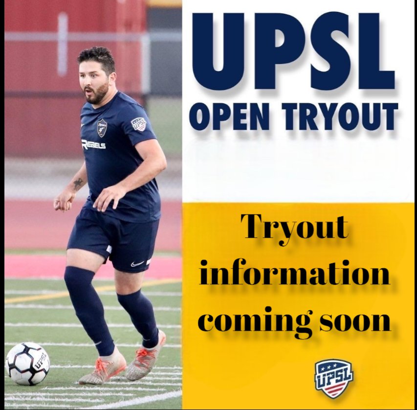 CVSoccerReferee's tweet photo. Tryouts for the upcoming @UPSLsoccer season coming soon.
We are searching for players for both our Rebels II playing in Division I and our first team playing in the Premier Division.
#Rebels #RebelsSC #RebelsII #RebelsUnited #ChulaVista #USPL https://t.co/WJAfrYJKgw