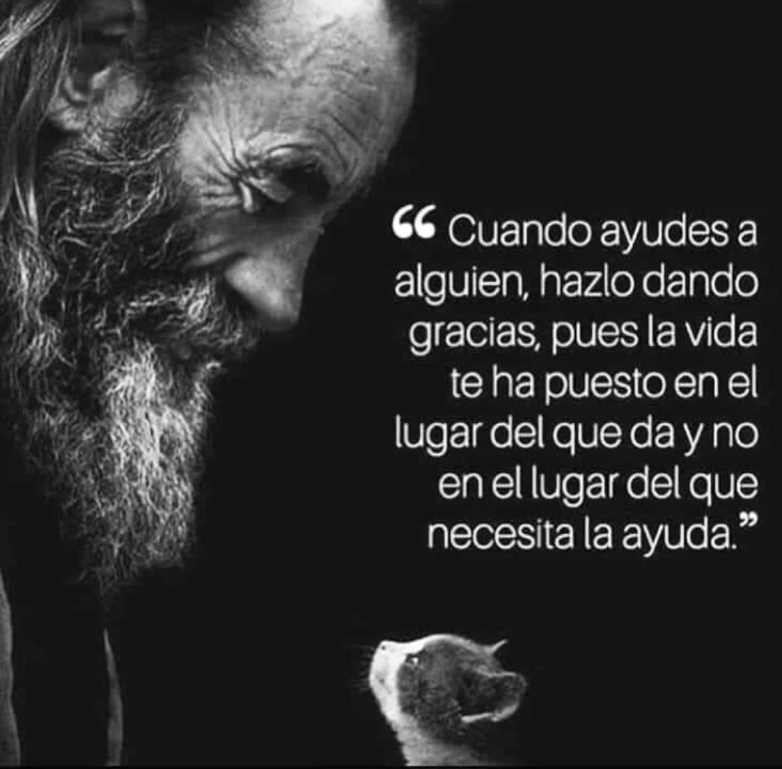 “Cuando ayudes a alguien, haslo dando gracias, pues la vida te ha puesto en el lugar del que da y no en el lugar del que nesecita la ayuda”

   Always Winner Mentality 🙌🙌🙌

🇩🇴🐐