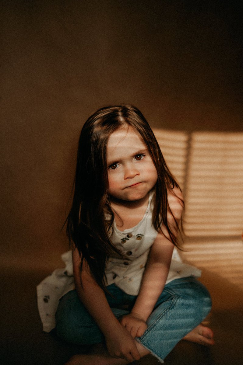 itsbrandyann's tweet photo. My girl is so tired of her paparazzi mama, but look at those beautiful brown eyes. She’ll correct me and tell me they're orange and you know what, I kinda see it. 😍 https://t.co/OGv64H9vKE