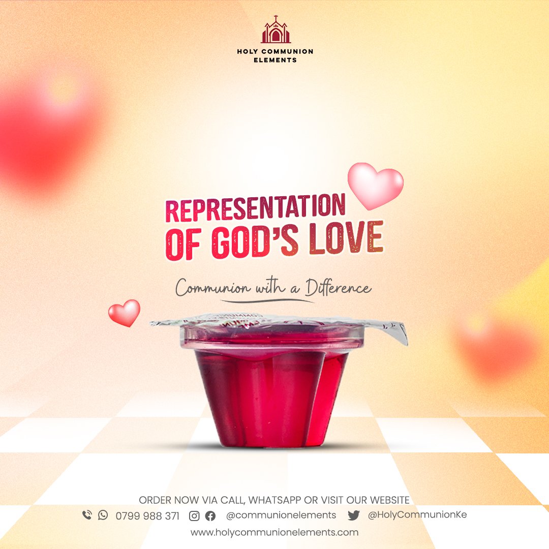 HolyCommunionKe's tweet photo. As often as we observe the Lord’s Supper, we should let it remind us afresh of God’s love for us, a love that will never fail, a love that will never get smaller.
#CommunionWithADifference
#church #jesus #jesuschrist #communionofchoice #premiumcommunioncups #safecommunion https://t.co/XLFX8uAwzl