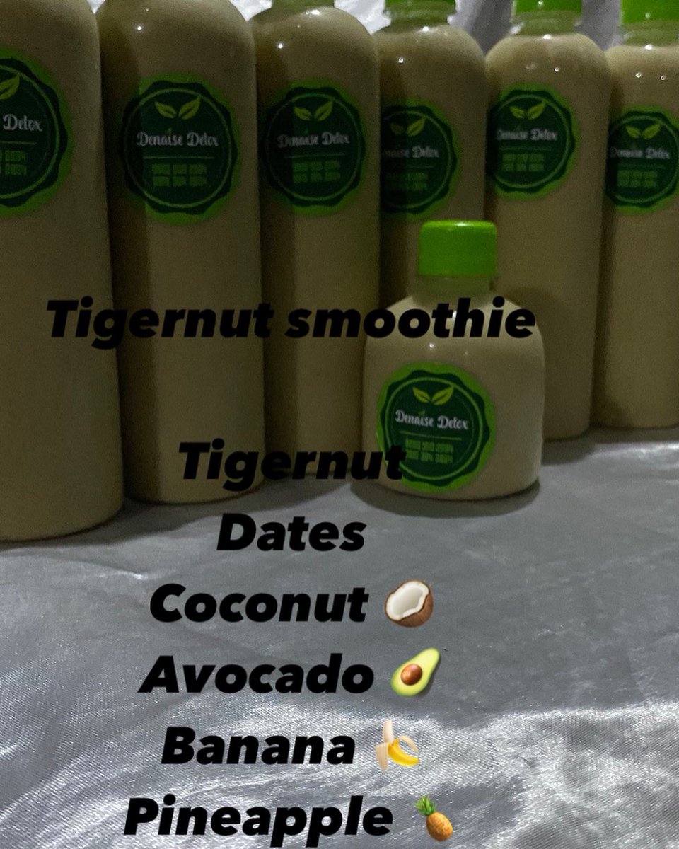 DenaiseblendzNg's tweet photo. Our tigernut signature blend is all you need for a loveeeeeeeeely cozzzzzzzzy weekend 😁 the health benefits are numerous #tigernut #tigernutjuice #pineapple #dates #coconut #avocado #goldenmelon #ginger #banana #denaisedetox #denaiseblends #denaiseblendzng #lagostigernut https://t.co/qC00OaW5iJ