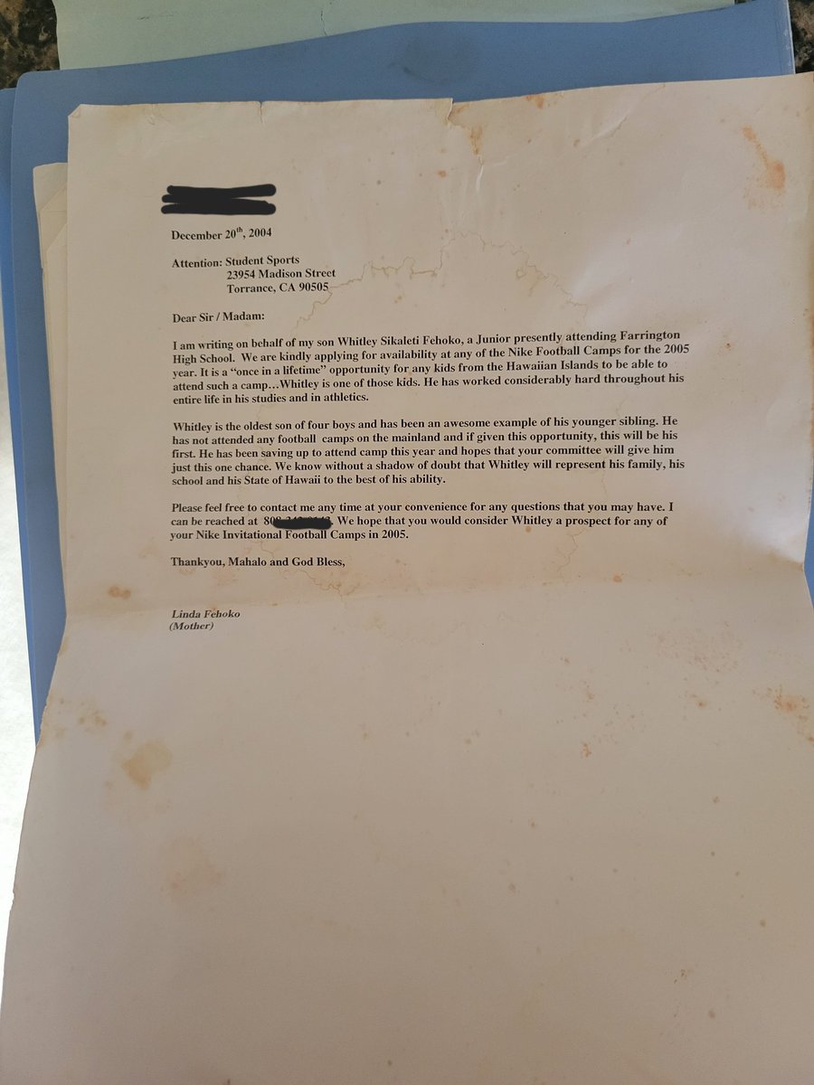 One day my parents asked me what my dream was, I told them I wanted to play in the NFL. 
Being immigrants from foreign land, they knew the odds were high but they never let us know that. Before any Program/Coach or University believed in us, it was you two. 
I'm  Forever Grateful