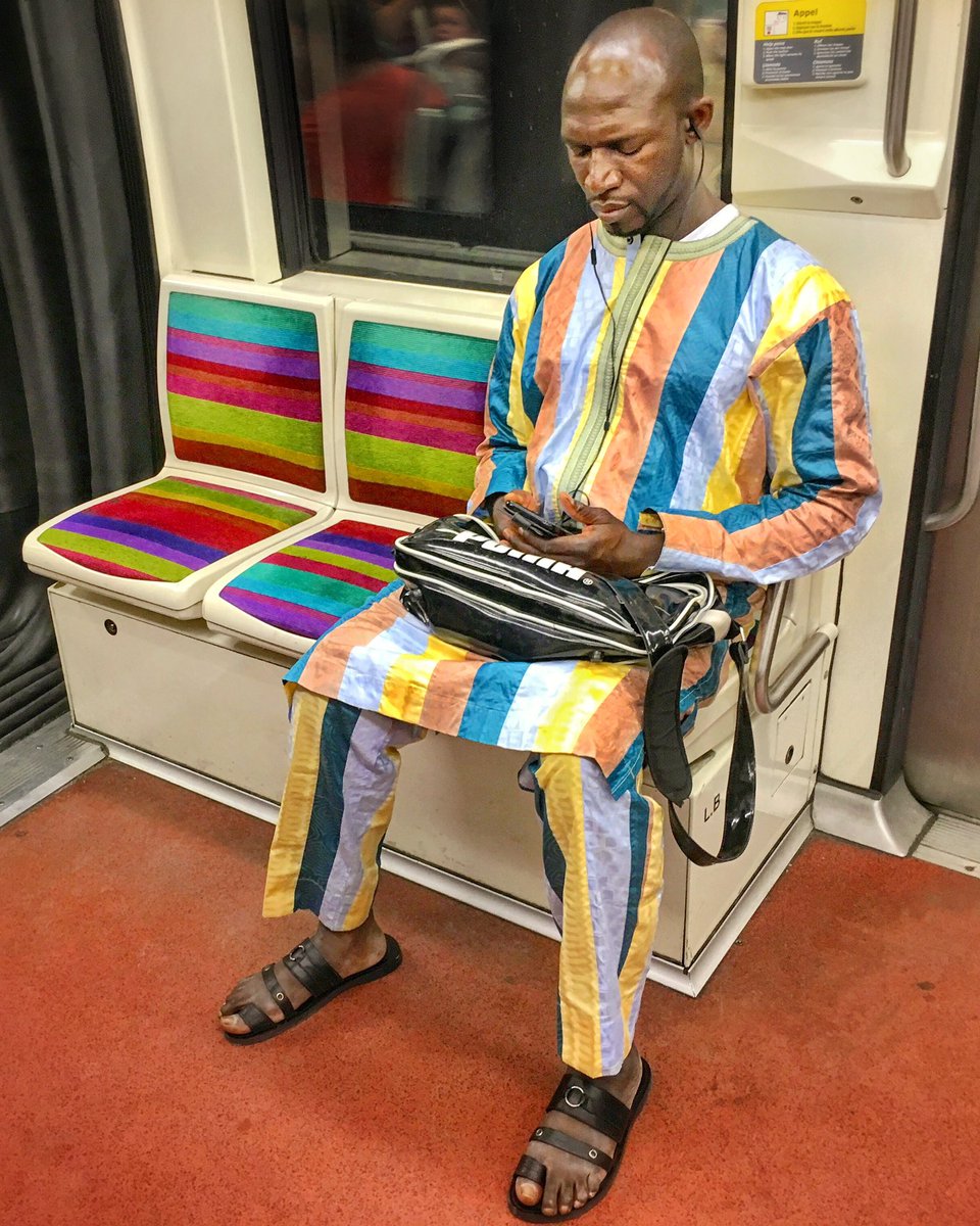 For #bastilleday, I’m reposting this photo of my favorite French commuter 

#stripes #metro #paris #tbt #vivelafrance