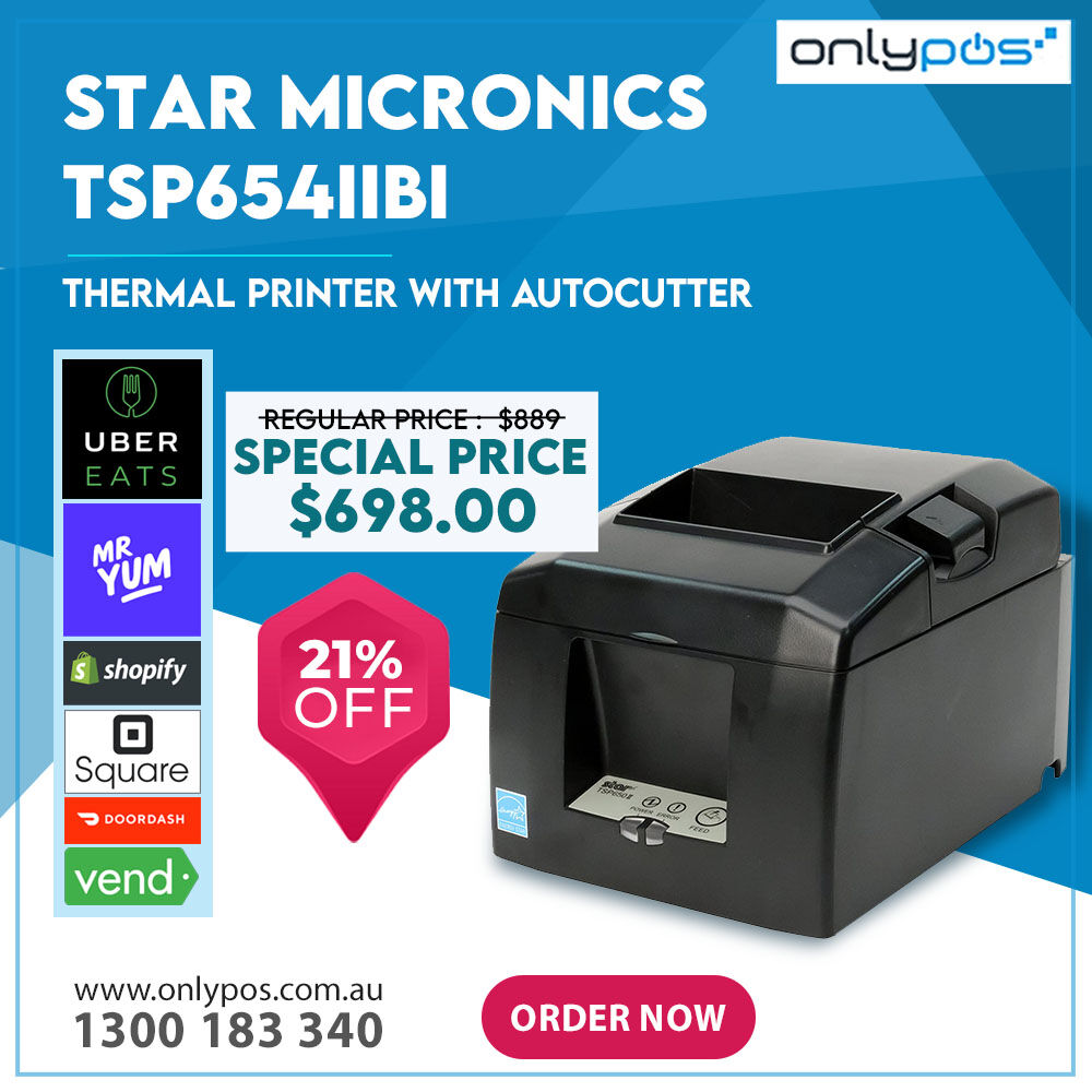 onlyposaus's tweet photo. Star Micronics TSP654IIBi Bluetooth Thermal Printer (with Autocutter)
Buy Now at: https://t.co/ZCEGw0DwBq

With a print speed of 300mm/sec and print quality of
203dpi with standard and 2D barcode support; the
TSP654II offers high reliability of 60 million lines https://t.co/y5yUJE9Kh3