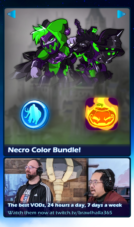 MrSzillaz's tweet photo. I made a new seasonal bundle with 140 coins, an avatar and a v2 of the seasonal color! (~3$)
Follow, Retweet and comment your setup and i'll make it in Necro. 
#Brawlhalla @Brawlhalla @ProBrawlhalla https://t.co/5Qb88ZXK25