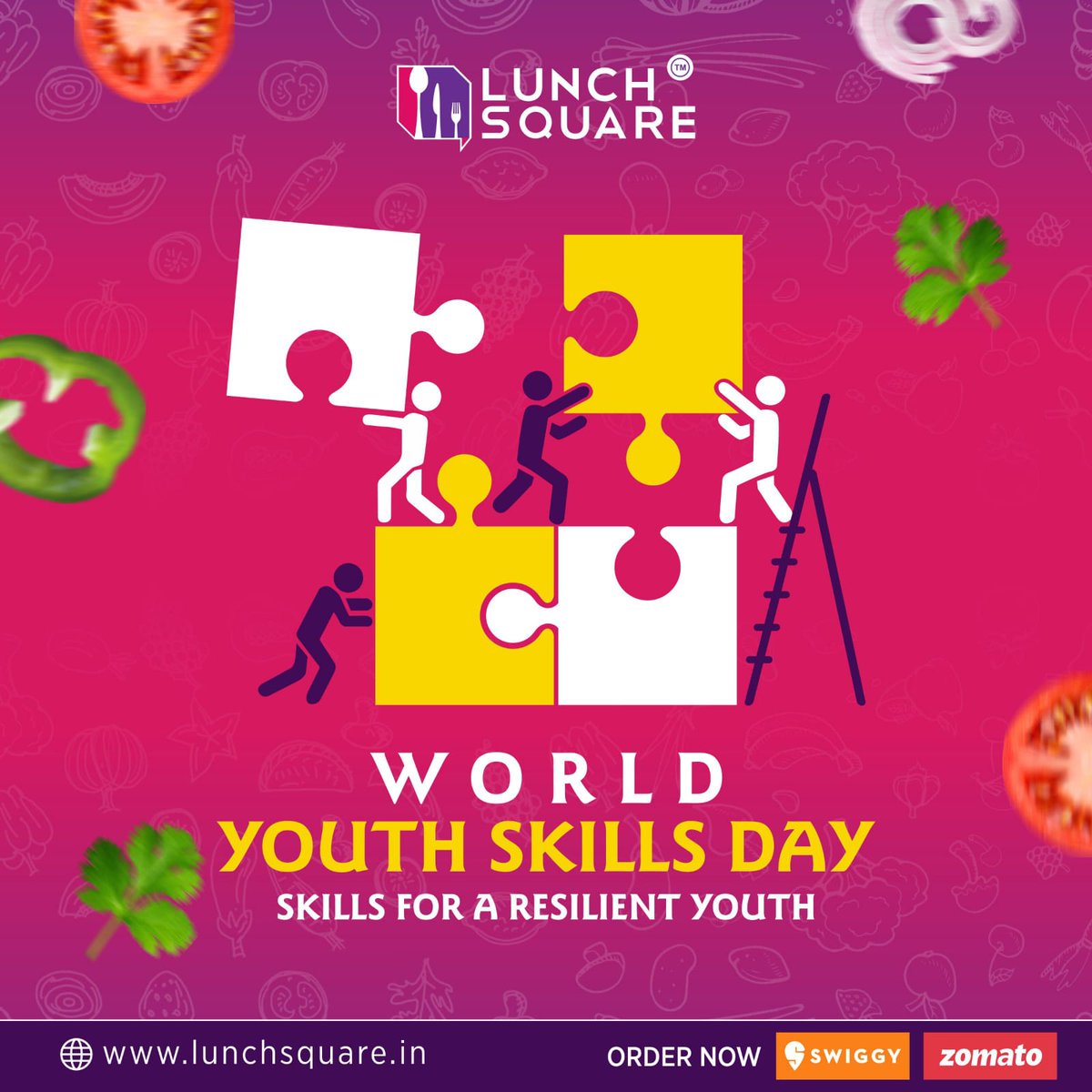 LunchSquare's tweet photo. Learning skills are undoubtedly helpful to us and we should keep learning as long as we live.

Your skills are the weapons that can help you in overcoming any difficult situation.

Happy World Youth Skills Day!!! https://t.co/Komz4X8Mer
