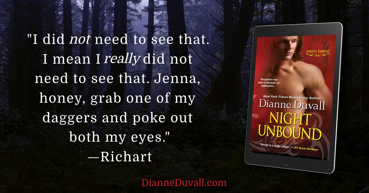 DianneDuvall's tweet photo. A favorite quote from NIGHT UNBOUND for #ThrowbackThursday 😀
https://t.co/a8bmh39ZNo
#ImmortalGuardians #immortalguardiansseries #paranormalromance #romance #romancebooks #romancereads #PNR #pnrbooks #pnrauthor https://t.co/Ch4hGKMZG0