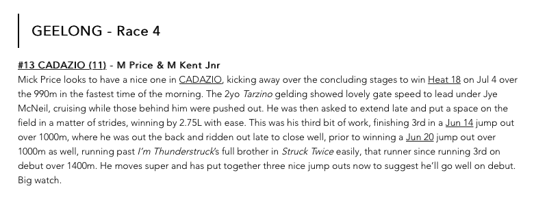 TheJumpOuts's tweet photo. It was a big day for the #BlackBook and we got some nice results...
๐ Geelong
R2 - ATMOSPHERE ๐ฅ FAST WITNESS ๐ฅ STREET CONQUEROR ๐ฅ = $26.20 trifecta
R4 - CADAZIO ๐ฅ $1.70
๐ Scone
R2 - ZENTI ๐ฅ $4.20/$1.98
R4 - WILLINGA FREEFALL ๐ฅ $1.86
Hopefully a #FridayFillUp for all!!! https://t.co/U27LWwrsEw
