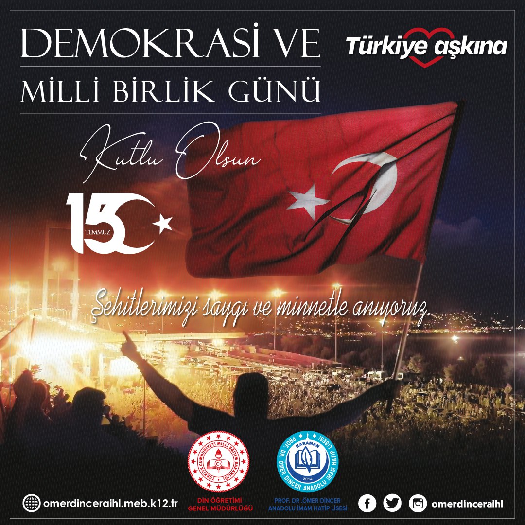 Karaman Prof. Dr. Ömer Dinçer Anadolu İmam Hatip L (@omerdinceraihl) on Twitter photo 