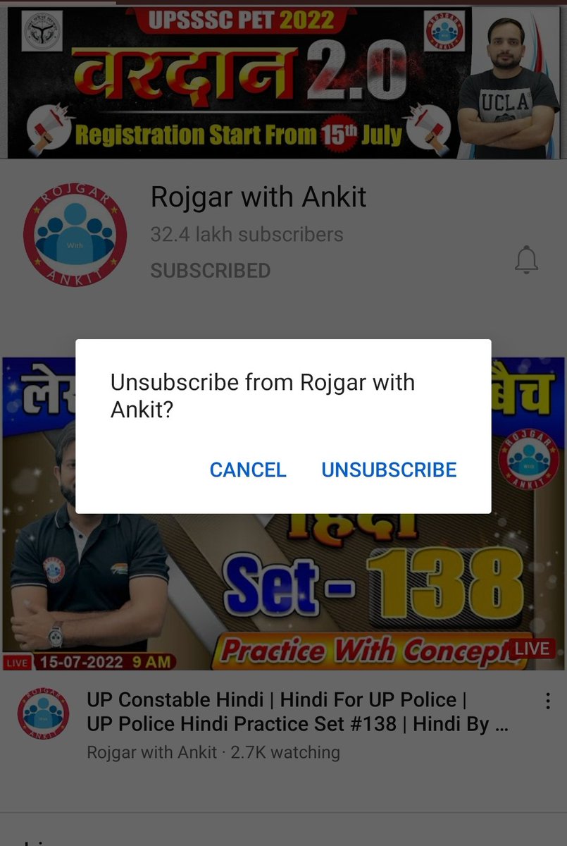 santosh78451738's tweet photo. #bycott_rojgar_with_ankit
#UPSI_NEEDS_CBI_INVESTIGATION 
Ankit bhati is a snake unsubscriber his channel and spread it as much as possible, he derseve this boycott. https://t.co/Xl8xqIByEI