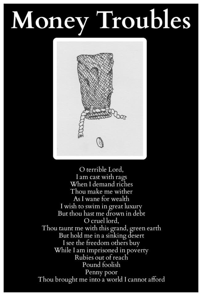 As a goof, I ended up writing a short collection of "prayers" called 'The Cynic's Prayer Book'.  
I'm in the editing stages at the moment and would like to have physical copies to wreak upon the world. 
In the meantime, here are some samples.