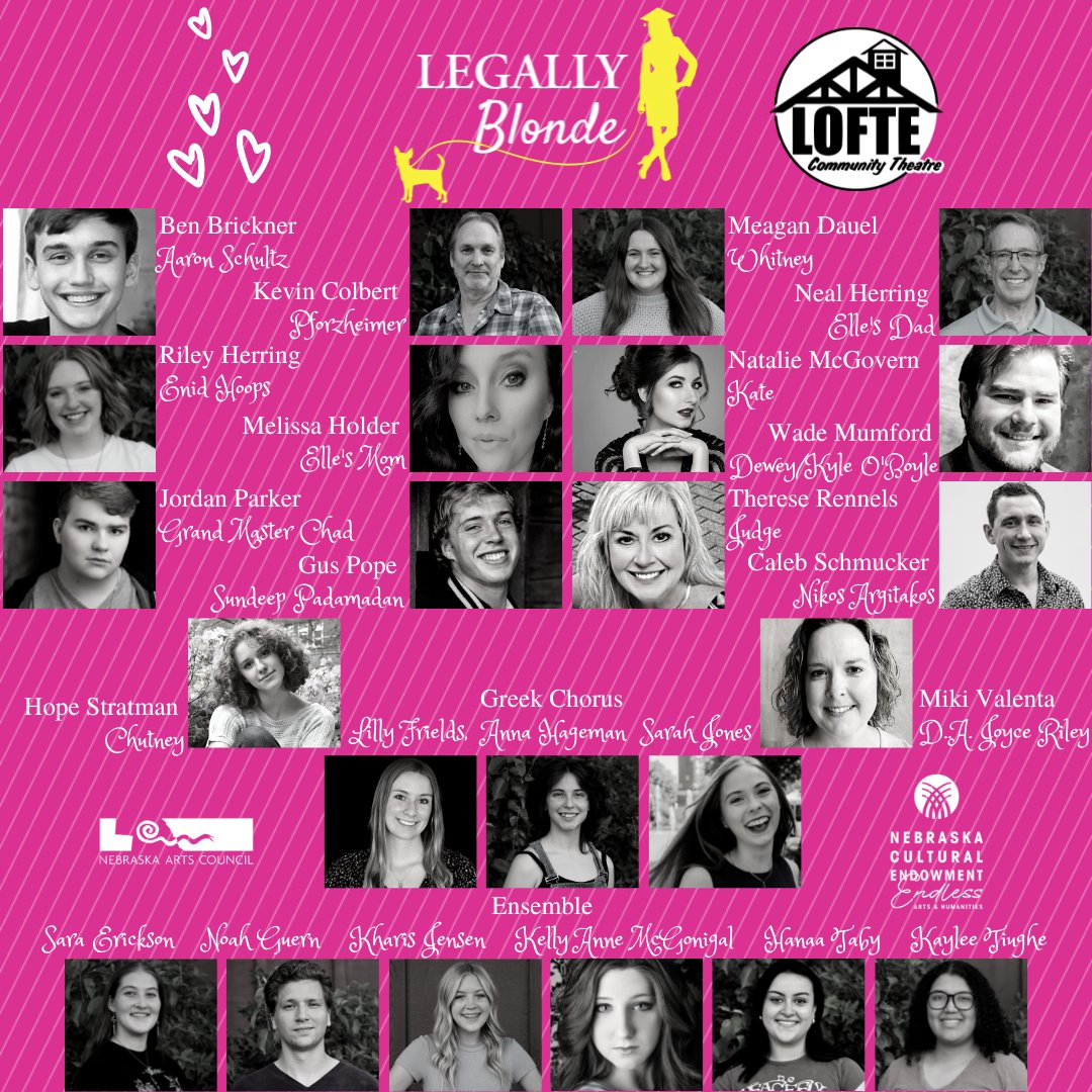 TheLofte's tweet photo. We cannot express our excitement at having a large cast for the musical! Legally Blonde is full of colorful characters! Here are the talented people who make up our Ensemble. Come and see this amazing group - get tickets for Legally Blonde today at https://t.co/CwKYGZ5iCp https://t.co/TpdSSkC7gM