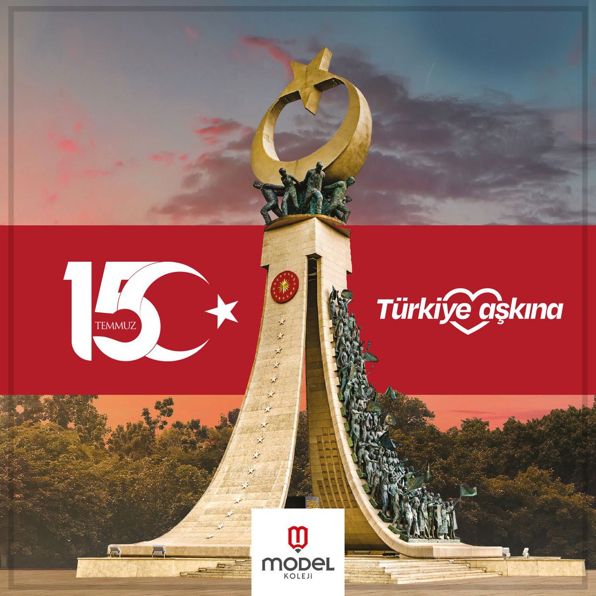 #15Temmuz 
#TürkiyeAşkına
#BizBirlikteÇokGüçlüyüz

Unutmadık, 
Unutmayacağız, 
Unutturmayacağız 🇹🇷

Şehitlerimizi rahmetle, 
Gazilerimizi minnetle anıyoruz...