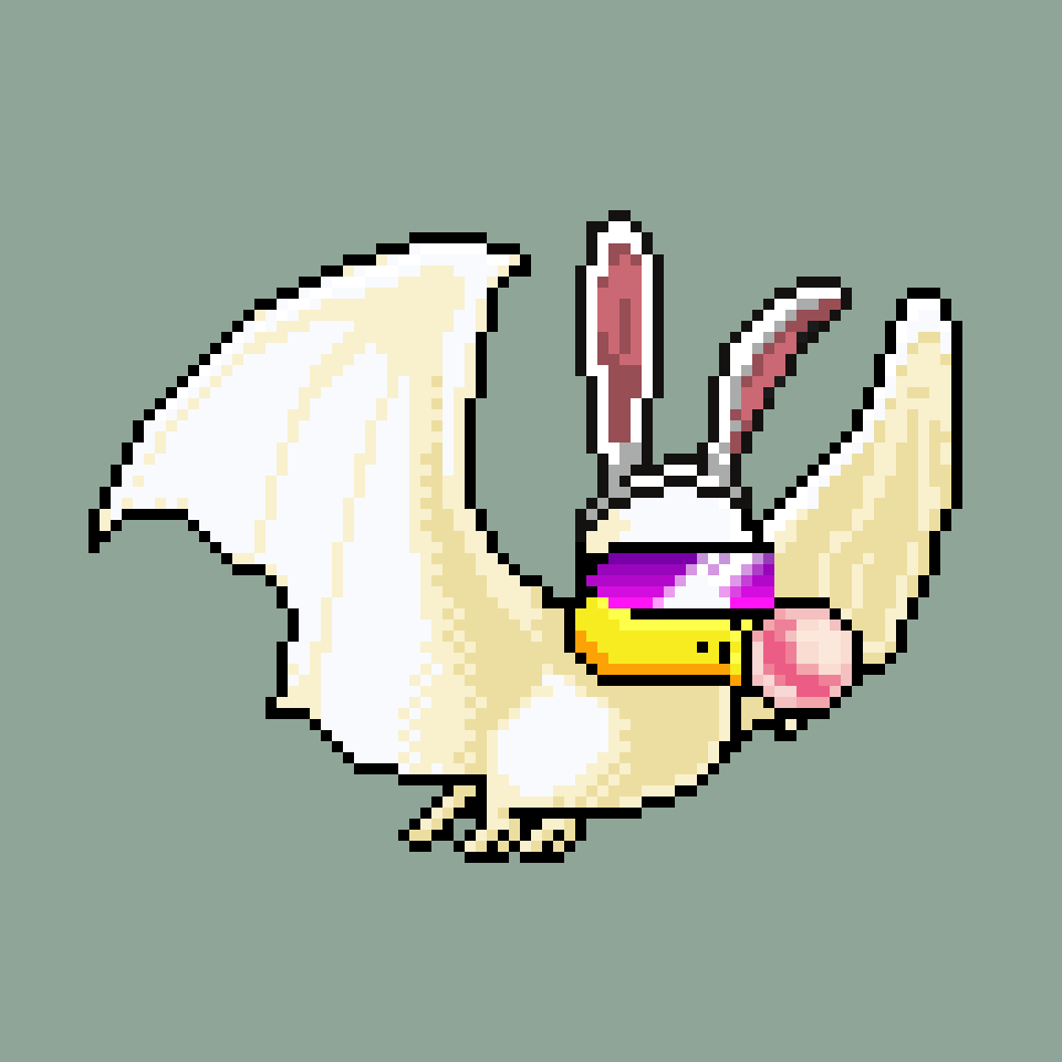 LkjCrypto's tweet photo. CryptoBatzNFT: RT @StrayCryptoDog: Buttermilk bunny bat be blowing bubblez!  🐰🦇🫧
@CryptoBatzNFT 
@RealSupDucks 
@SutterSystems 
#BiteFest https://t.co/mt5ZzDKZlF